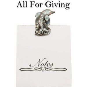 Dolphin Memo Note Pad Magnetic Clip NWT